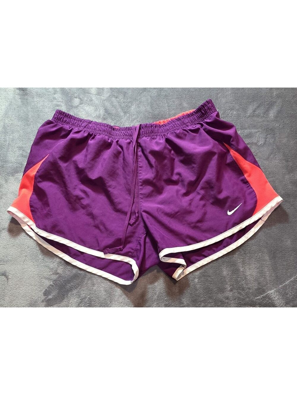 Nike Medium Women's Purple and Pink Running Shorts with Inner Liner